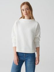 OPUS Bluza w kolorze białym rozmiar: 40. Białe bluzy Opus, bez wzorów, bez kaptura. Za 161.73 zł.