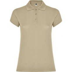 Damska Koszulka Polo W Gwiazdki. Brązowe koszulki polo ROLY, xl, bez wzorów, bez kołnierzyka, bez ramiączek. Za 60.99 zł.