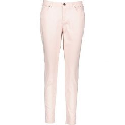 Dżinsy "Poppy" - Slim fit - w kolorze jasnoróżowym. Czerwone jeansy NAF NAF, z aplikacjami, z standardowym stanem. W wyprzedaży za 99.95 zł.