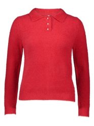 ONLY Sweter "Petra" w kolorze czerwonym rozmiar: M. Czerwone swetry Only, m, bez wzorów, bez ramiączek. Za 104.99 zł.