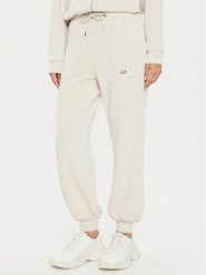 EA7 Emporio Armani Spodnie dresowe 6DTP61 TJZBZ 1120 Beżowy Regular Fit. Brązowe spodnie dresowe EA7 Emporio Armani, xl, bez wzorów, z dresówki. Za 499.99 zł.