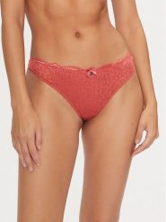 Hunkemöller Stringi Marine 206318 Czerwony. Czerwone stringi Hunkemöller, bez wzorów, z syntetyku. Za 39.99 zł.