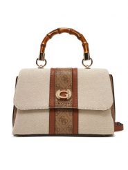 Guess Torebka HWAG93 37200 Beżowy. Brązowe torebki klasyczne Guess, z aplikacjami, z materiału, bez dodatków. Za 419.99 zł.