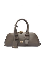 PINKO Torebka Bowling Bag Baguette AI 25-26 PLTT 105334 A0QO Szary. Szare torebki klasyczne Pinko, bez wzorów, ze skóry, bez dodatków. Za 1,849.00 zł.