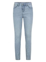 Sublevel Dżinsy - Skinny fit - w kolorze błękitnym rozmiar: XS. Niebieskie jeansy Sublevel, xs, z aplikacjami, z podwyższonym stanem. Za 99.95 zł.