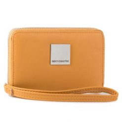 ACCCESSORIES 1W1-003-AW19 Żółty. Żółte portfele ACCCESSORIES, bez wzorów, ze skóry ekologicznej. Za 39.99 zł.