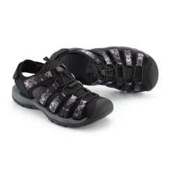 Sandały turystyczne unisex z zakrytym noskiem Alpine Pro Awede. Czarne sandały Alpine Pro, bez wzorów, sportowe, bez obcasa, bez zapięcia. W wyprzedaży za 179.00 zł.