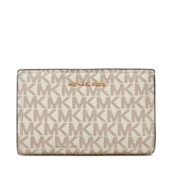 Duży Portfel Damski MICHAEL Michael Kors. Brązowe portfele MICHAEL Michael Kors, bez wzorów. Za 559.99 zł.