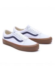 Vans Skórzane sneakersy "Old Skool" w kolorze białym rozmiar: 39. Białe trampki Vans, bez wzorów, bez zapięcia. Za 82.64 zł.