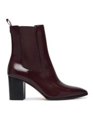 LAUREN RALPH LAUREN Botki Rlyn Bte Hl Bo Bte 802P12049003 Bordowy. Czerwone botki Lauren Ralph Lauren, bez wzorów, ze skóry, bez obcasa, na słupku, bez zapięcia. Za 1,199.00 zł.