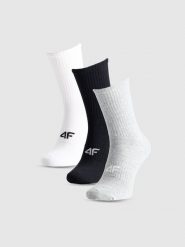 4F Skarpety casual za kostkę (3-pack) damskie - multikolor 39-42. Skarpety 4f, bez wzorów, z bawełny. Za 54.99 zł.