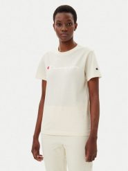 Champion T-Shirt 118090 Écru Slim Fit. T-shirty Champion, s, bez wzorów, z bawełny, bez kołnierzyka, bez ramiączek. Za 69.99 zł.