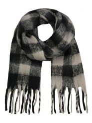 Eight2Nine Szal w kolorze czarno-beżowym rozmiar: onesize. Brązowe szaliki Eight2Nine, bez wzorów, z materiału. Za 96.14 zł.