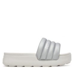 Klapki Puma. Szare klapki Puma, bez wzorów, bez obcasa. Za 179.99 zł.