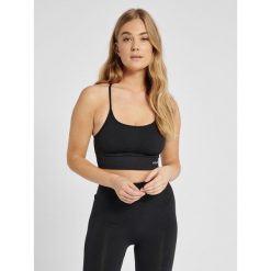 Damski bezszwowy biustonosz sportowy Hummel Tiffy. Czarne bielizna sportowa Hummel, xs, bez wzorów. Za 153.00 zł.