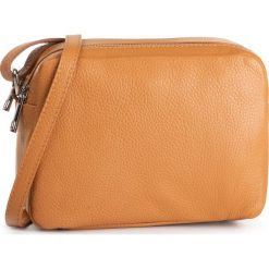 Torebka CREOLE - K10652 Karmelowy D44. Brązowe listonoszki Creole, bez wzorów, ze skóry, bez dodatków. W wyprzedaży za 149.00 zł.