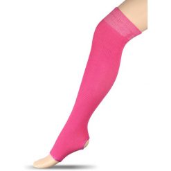 Getry rozgrzewkowe do gimnastyki i tańca bawełniane INDIGO. Czerwone legginsy sportowe INDIGO SPORTS, bez wzorów, z bawełny, do biegania. Za 48.00 zł.