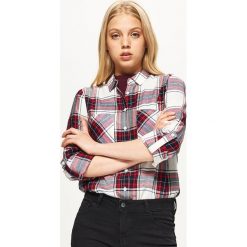Koszula w kratę - Biały. Koszule Cropp. W wyprzedaży za 39.99 zł.