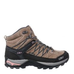 Rigel Mid Wmn Trekking Shoe Wp. Brązowe obuwie sportowe CMP, z materiału, bez zapięcia, trekkingowe. W wyprzedaży za 399.99 zł.