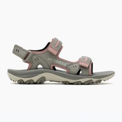 Sandały damskie Merrell Huntington Sport Convert. Szare sandały Merrell, bez wzorów, sportowe, bez obcasa, bez zapięcia. Za 319.99 zł.