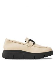 Clarks Półbuty Loriini Izzy 26179804 Écru. Czółenka Clarks, bez wzorów, ze skóry, bez obcasa, na koturnie, bez zapięcia. Za 339.99 zł.