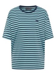 ELBSAND Koszulka "Kia" w kolorze granatowo-błękitnym rozmiar: L. Niebieskie bluzki ELBSAND, l, bez wzorów, z bawełny, bez kołnierzyka, bez ramiączek. Za 82.99 zł.