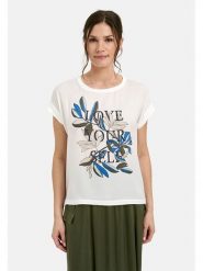 Milano Italy Koszulka w kolorze białym rozmiar: M. Białe bluzki Milano Italy, m, bez wzorów, bez kołnierzyka, bez ramiączek. Za 113.99 zł.