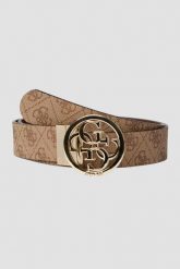 GUESS Brązowy dwustronny pasek Noelle, Rozmiar M. Brązowe paski Guess, z aplikacjami. W wyprzedaży za 169.99 zł.