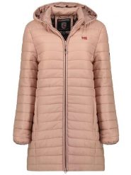 Geographical Norway Płaszcz pikowany "Atika" w kolorze szaroróżowym rozmiar: S. Różowe płaszcze Geographical Norway, s, bez wzorów, bez kaptura. Za 154.07 zł.