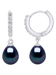 Pearl Addict Srebrne kolczyki-kreole z perłami rozmiar: onesize. Niebieskie kolczyki Pearl Addict, z cyrkonią, srebrne. Za 303.78 zł.