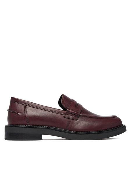 Geox Lordsy D Serilda D56WYE 43 C7357 Bordowy. Czerwone lordsy Geox, bez wzorów, ze skóry, bez obcasa, bez zapięcia. Za 449.99 zł.