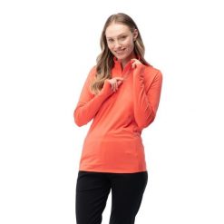 Damska Bluza Runlo. Brązowe bluzy MARTES ESSENTIALS, m, bez wzorów, z elastanu, z kapturem. Za 88.99 zł.
