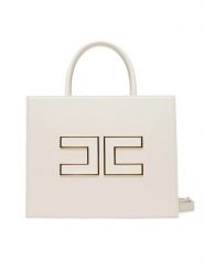 Elisabetta Franchi Torebka BS-32A-56E2-V420 Biały. Białe torebki klasyczne Elisabetta Franchi, bez wzorów, ze skóry, bez dodatków. Za 1,819.00 zł.