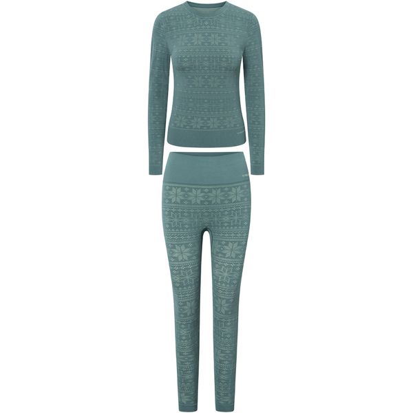 Bielizna damska VIKING Sigrid Lady Set Bamboo. Zielona bielizna sportowa Viking, bez wzorów. Za 239.90 zł.