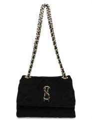 Steve Madden Torebka w kolorze czarnym - 25 x 18 x 9 cm rozmiar: onesize. Czarne torby na ramię Steve Madden, bez wzorów, z materiału, na ramię, pikowane, bez dodatków. Za 245.38 zł.
