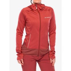 Bluza polarowa damska Vaude Tekoa Fleece Jacket II. Czerwone bluzy Vaude, l, bez wzorów, z polaru, z kapturem. Za 340.99 zł.