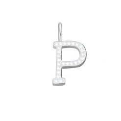 Literka P z cyrkoniami posrebrzana. Bransoletki Lilou, z cyrkonią, posrebrzane. Za 149.00 zł.