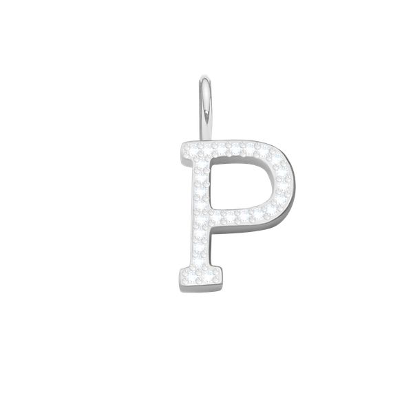 Literka P z cyrkoniami posrebrzana. Bransoletki Lilou, z cyrkonią, posrebrzane. Za 149.00 zł.