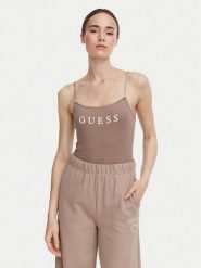 Guess Body O5RM11 KBBU1 Brązowy Regular Fit. Brązowe body Guess, xl, z aplikacjami, z syntetyku. Za 154.99 zł.