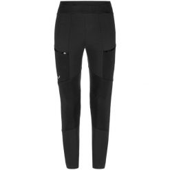 Spodnie turystyczne damskie Salewa Puez DRY Resp W Cargo Tights. Czarne spodnie sportowe Salewa, na lato, xs, bez wzorów, trekkingowe. Za 598.60 zł.