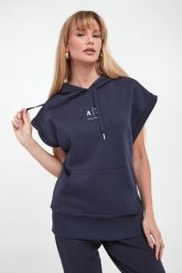 Bluza damska bez rękawów ARMANI EXCHANGE. Bluzy Armani Exchange, xs, bez wzorów, bez kaptura. W wyprzedaży za 441.75 zł.