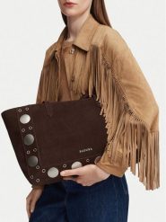 Badura Torebka EO-LA321-3646 Brązowy ciemny. Brązowe shopper Badura, bez wzorów, ze skóry, bez dodatków. Za 383.99 zł.