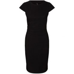 Vero Moda Sukienka z rękawem Jonie Cap Sukienka z abchem Noos Black (rozmiar L). Czarne sukienki Vero Moda, l, bez wzorów, eleganckie, bez kołnierzyka, bez ramiączek. W wyprzedaży za 97.00 zł.