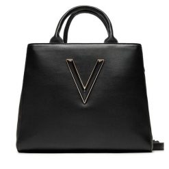 Torebka Valentino. Czarne shopper Valentino, bez wzorów, bez dodatków. Za 339.99 zł.