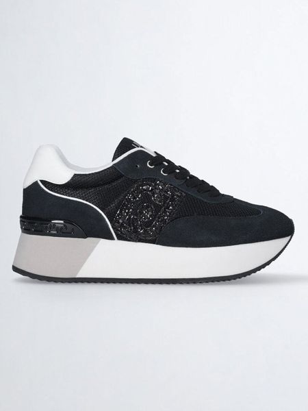 Liu Jo Sneakersy w kolorze czarno-białym rozmiar: 38. Białe trampki Liu Jo, bez wzorów, z materiału, bez zapięcia. Za 344.95 zł.
