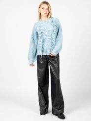 Silvian Heach Sweter | PGA22007MA | Kobieta | Błękitny. Niebieskie swetry Silvian Heach, m, bez wzorów, z dzianiny, bez ramiączek. W wyprzedaży za 199.00 zł.