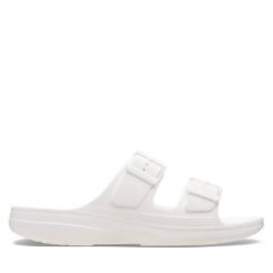 Klapki Crocs. Białe klapki Crocs, bez wzorów, bez obcasa. Za 169.99 zł.