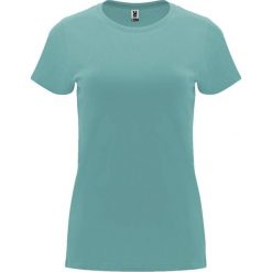 Damska Koszulka Z Krótkim Rękawem Capri. Niebieskie bluzki ROLY, s, bez wzorów, sportowe, bez kołnierzyka, bez ramiączek. Za 31.99 zł.