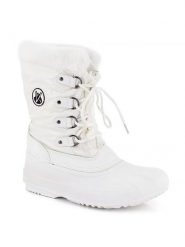 Kimberfeel Kozaki zimowe "Kenza" w kolorze białym rozmiar: 40. Białe kozaki Kimberfeel, na zimę, z materiału, bez obcasa, bez zapięcia. Za 213.69 zł.