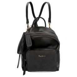 Plecak w kolorze czarnym - (S)26 x (W)33 x (G)12 cm. Czarne plecaki Pepe Jeans Accessories, bez wzorów, z materiału. W wyprzedaży za 189.95 zł.